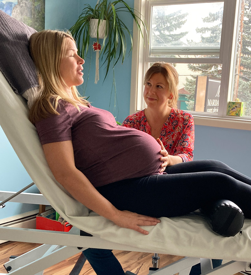 An osteopathy treatment during pregnancy